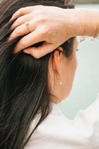 Boucles d'oreilles Gouto, pierre naturelle en forme de goutte – ËZÜ Bijoux