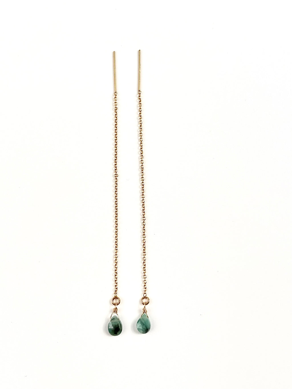 Boucles d'oreilles Gouto, pierre naturelle en forme de goutte – ËZÜ Bijoux