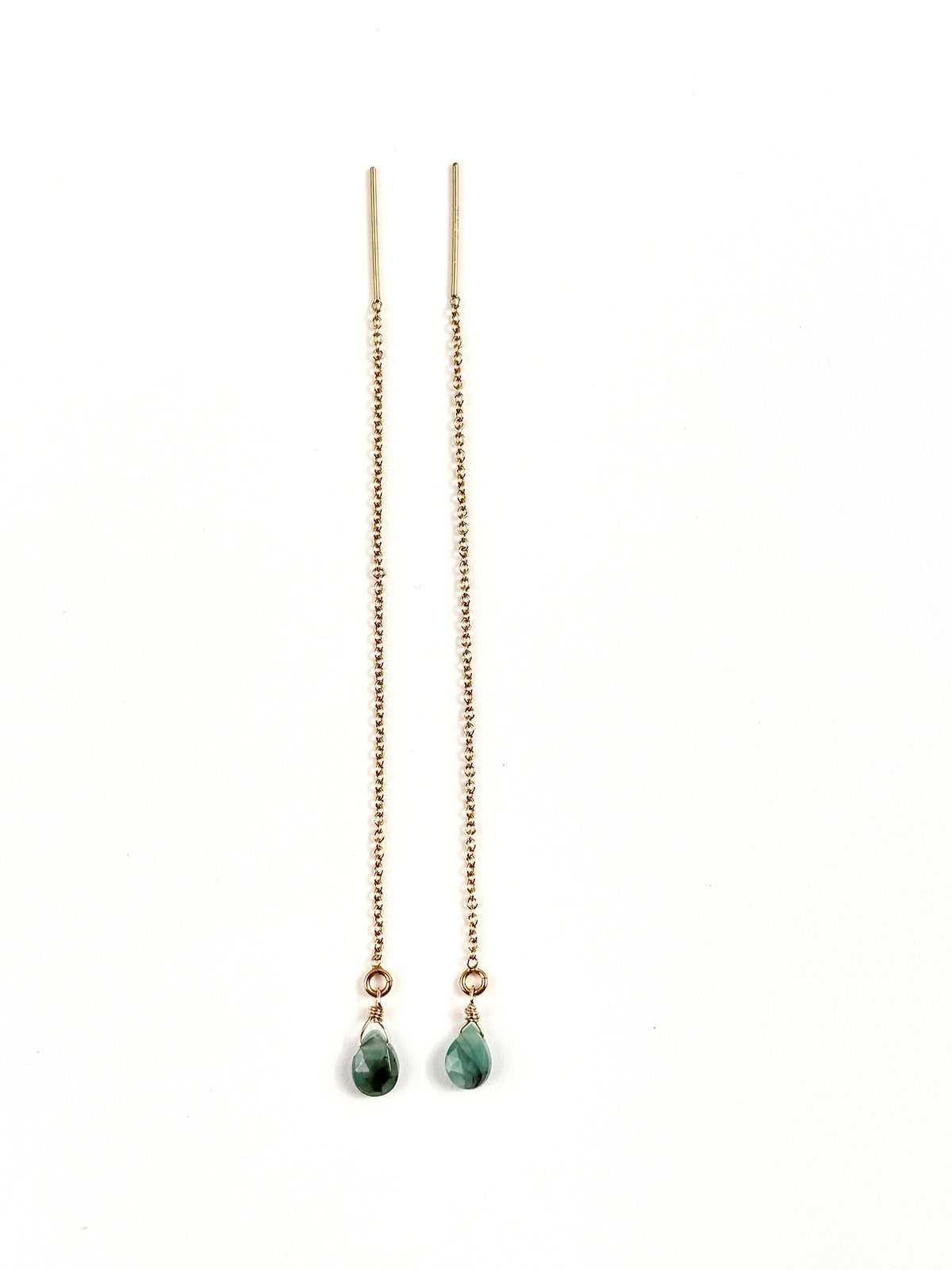 Boucles d'oreilles Gouto, pierre naturelle en forme de goutte – ËZÜ Bijoux