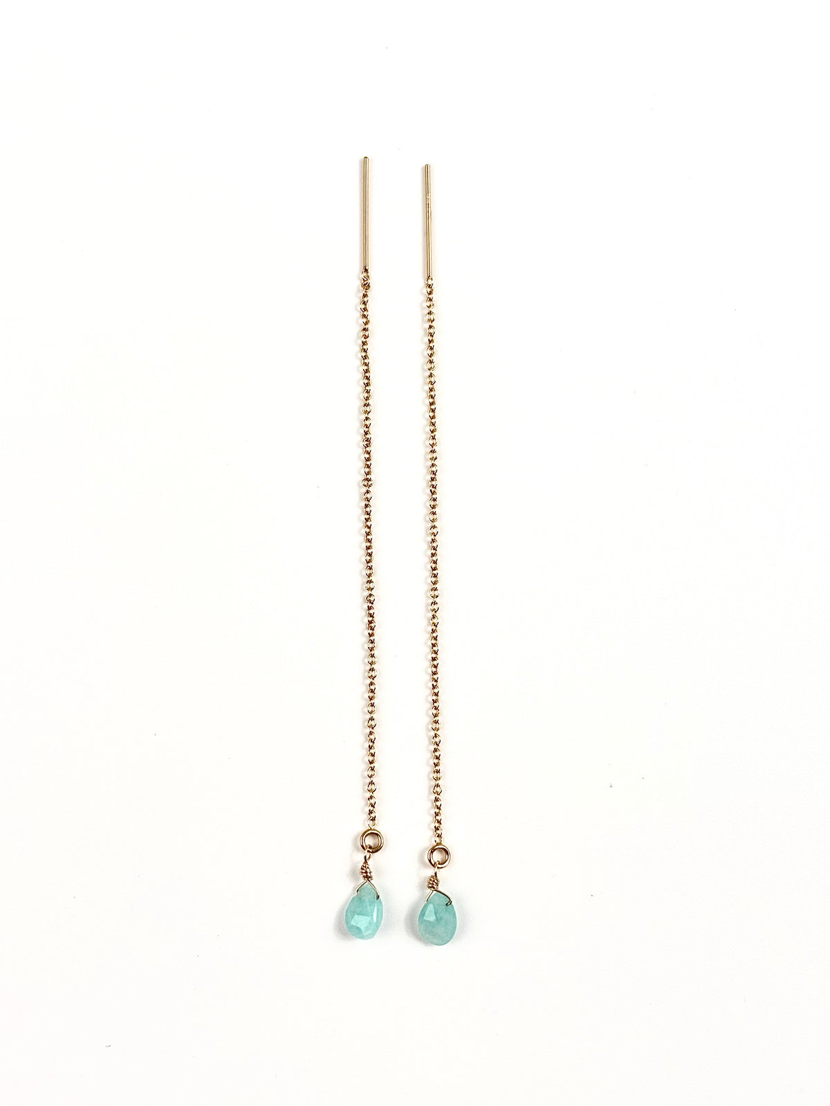 Boucles d'oreilles Gouto, pierre naturelle en forme de goutte – ËZÜ Bijoux