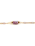 Bracelet Pistou, chaîne fine gold filled et perle d'agate – ËZÜ Bijoux