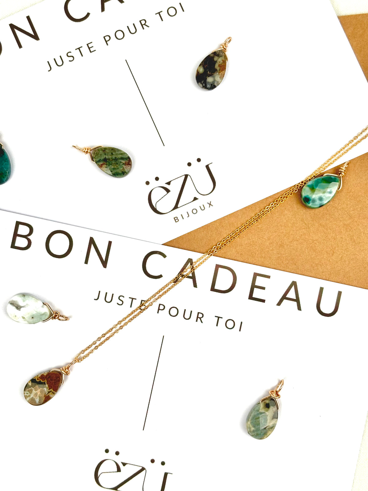 Carte cadeau ËZÜ Bijoux, bijoux faits main